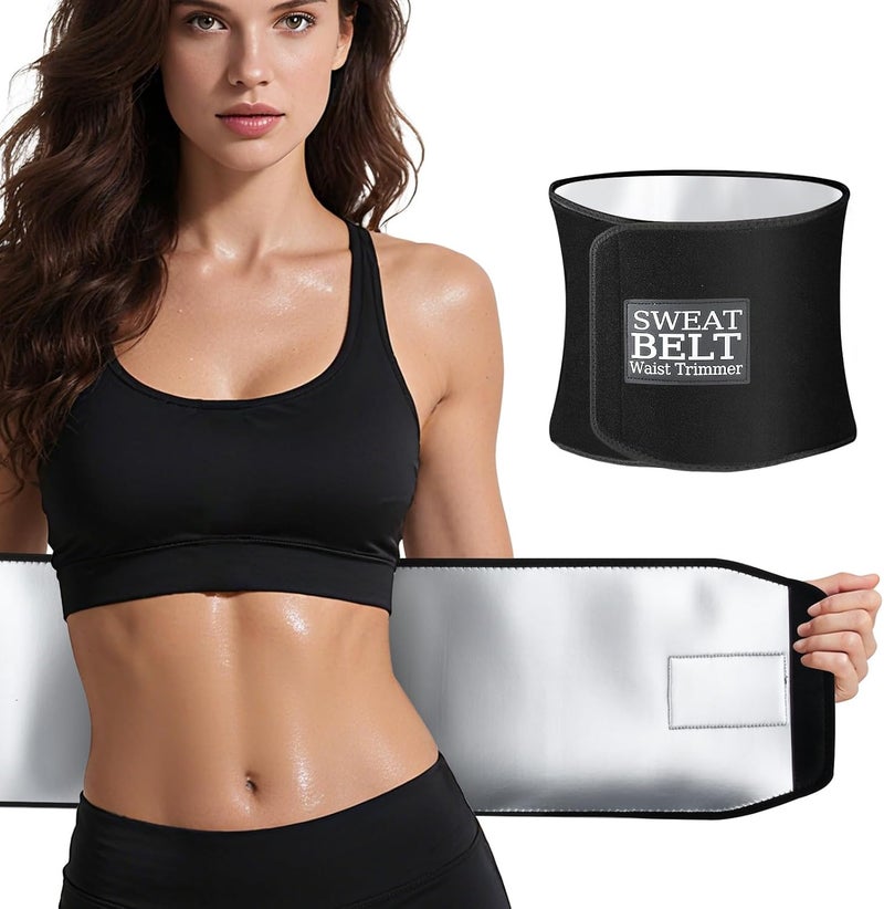 ZPP Store Waist Trimmer for Women and Men, Sweat Belt Band Belly Stomach Wrap - Image 1